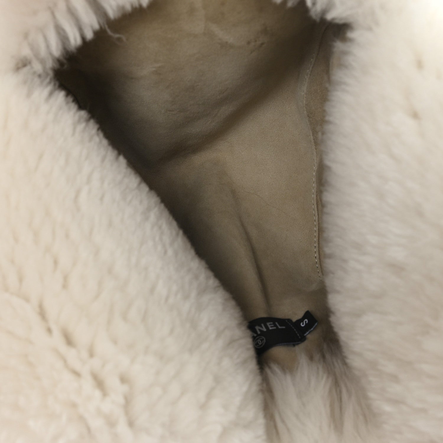 Chanel Shearling CC Trapper Hat S White 4 of 5