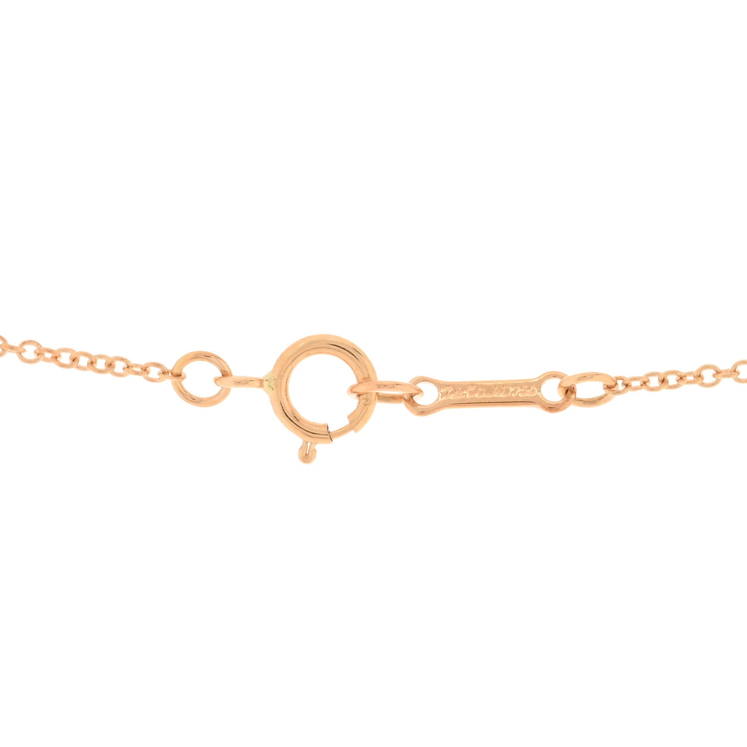 Tiffany 18K Rose Gold Diamond Paloma's Graffiti Wish Pendant Necklace 3 of 4