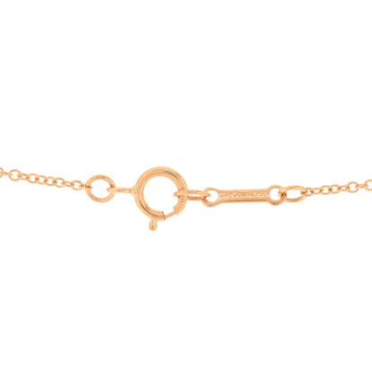 Tiffany 18K Rose Gold Diamond Paloma's Graffiti Wish Pendant Necklace 3 of 4