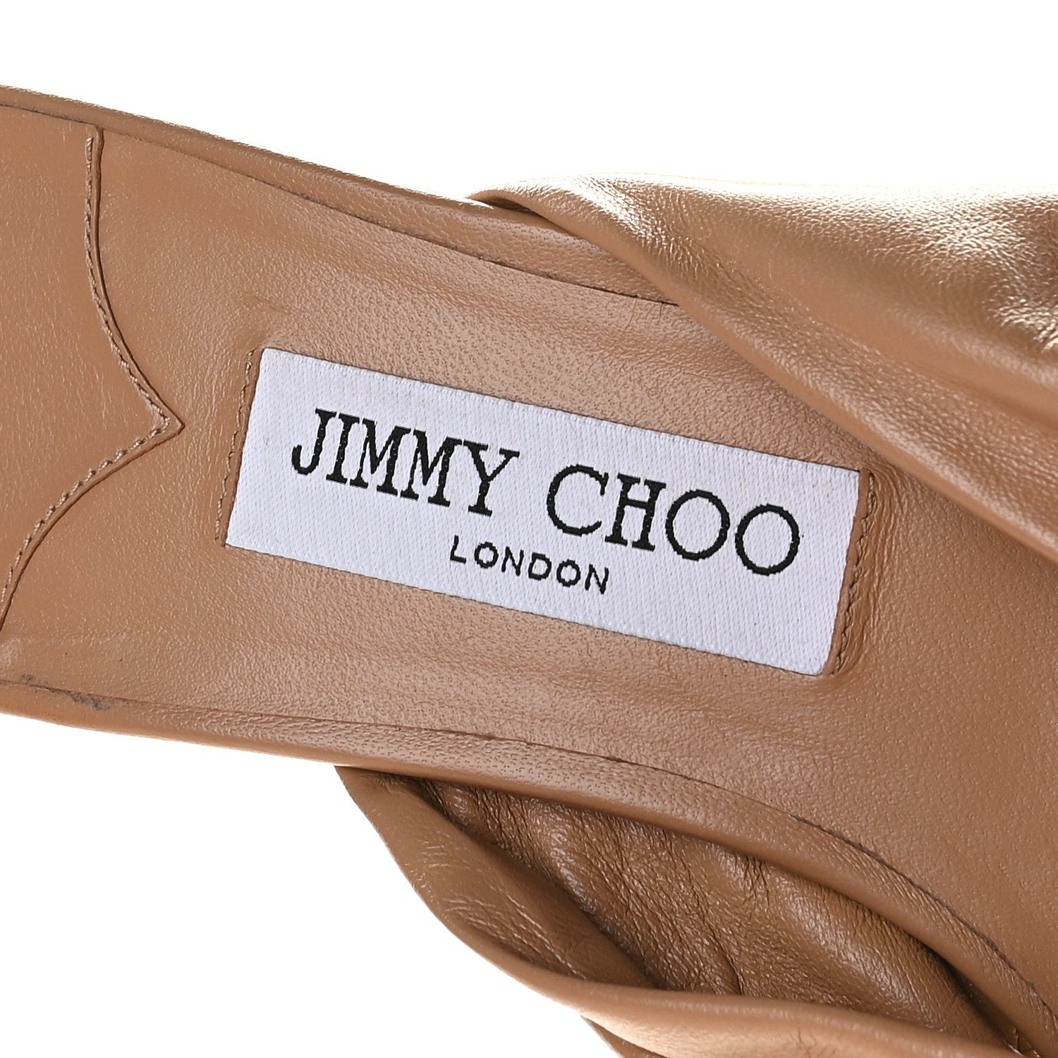 Jimmy Choo Nappa Avenue 50 Mules 39 Caramel 15 of 15