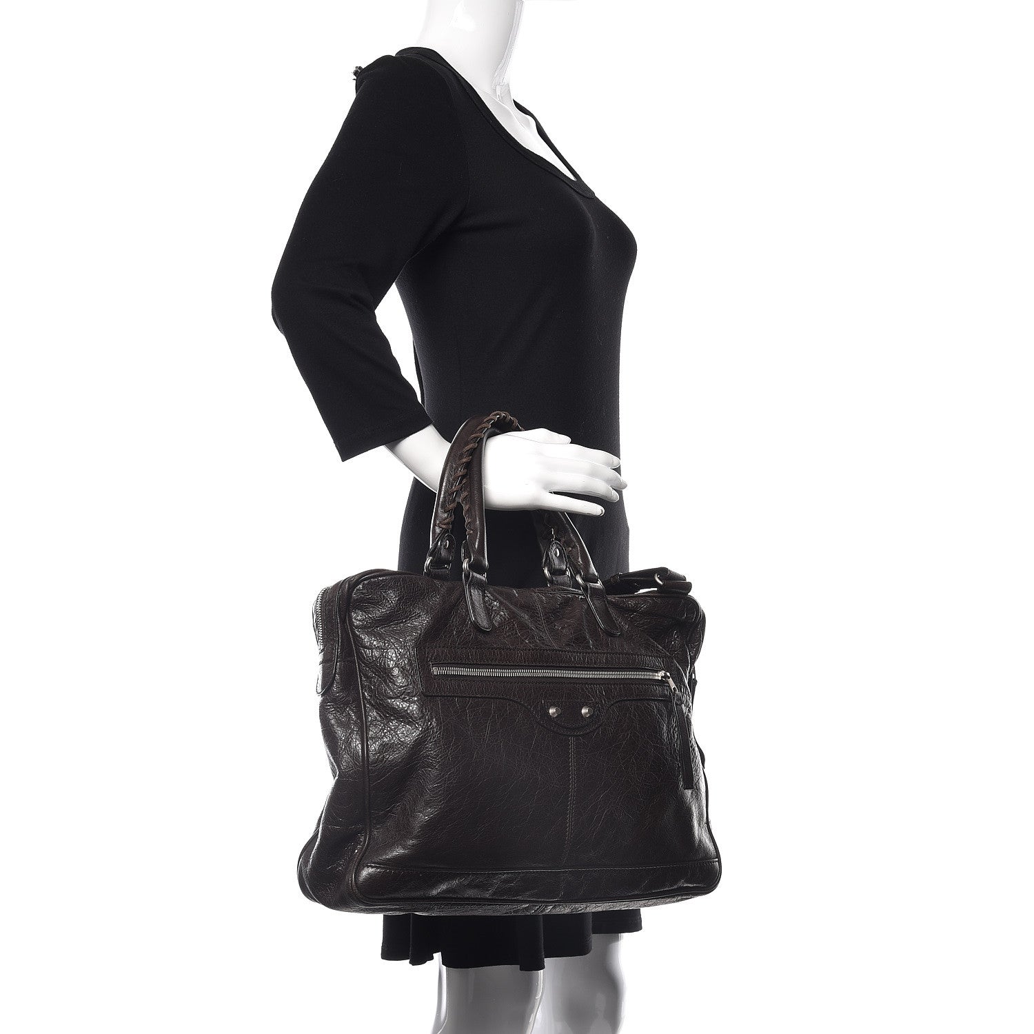 Balenciaga Agneau Classic Hardware Mens Mini Folder Cigare Fonce 2 of 11