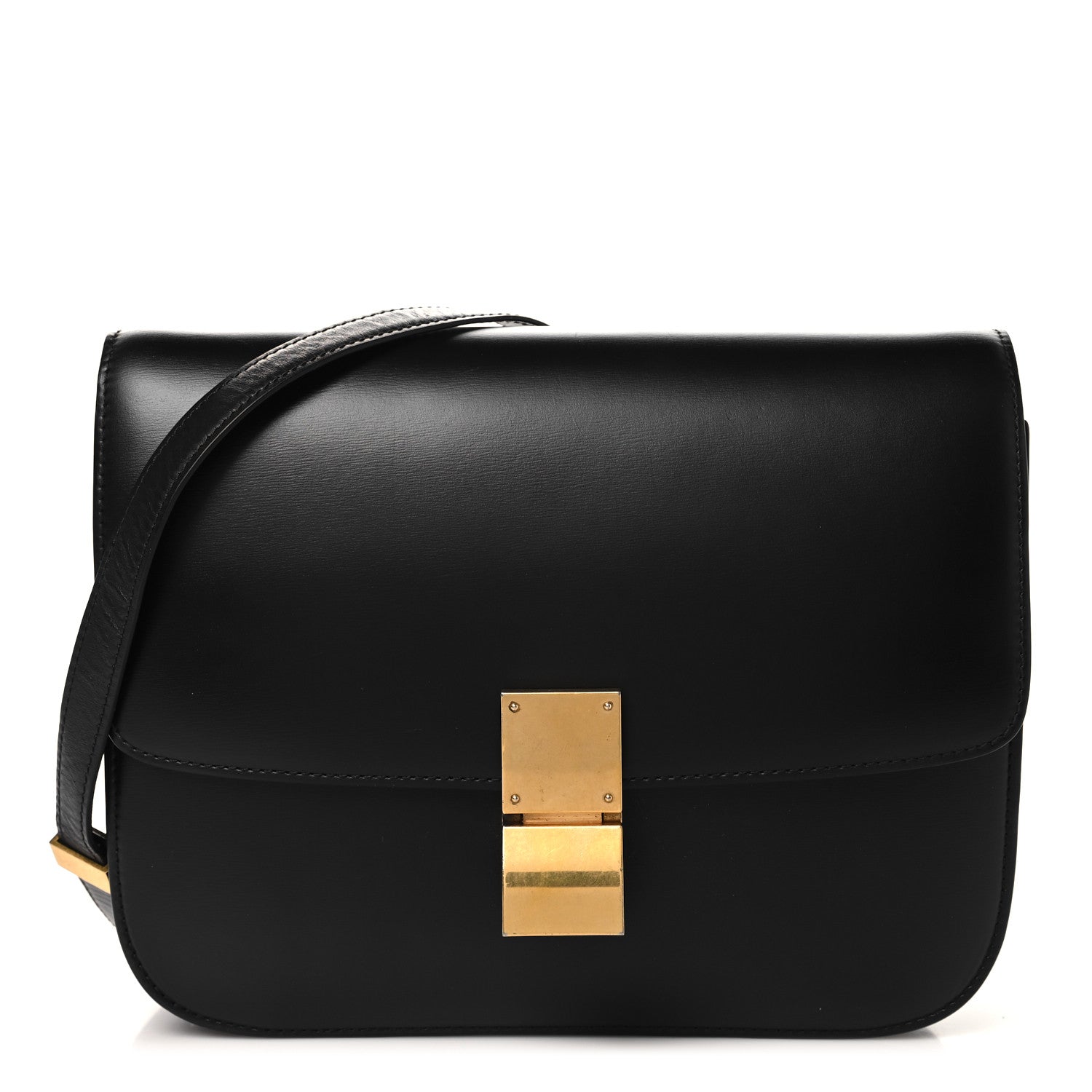 Celine Box Calfskin Medium Classic Box Flap Bag Black 1 of 10