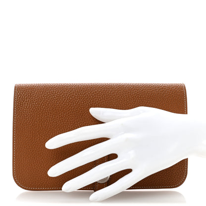 Hermes Togo Dogon Duo Wallet Gold 2 of 11