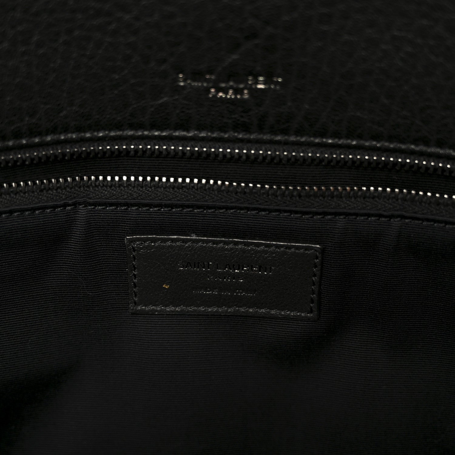 Saint Laurent Grained Lambskin Monogram Large Niki Chain Satchel