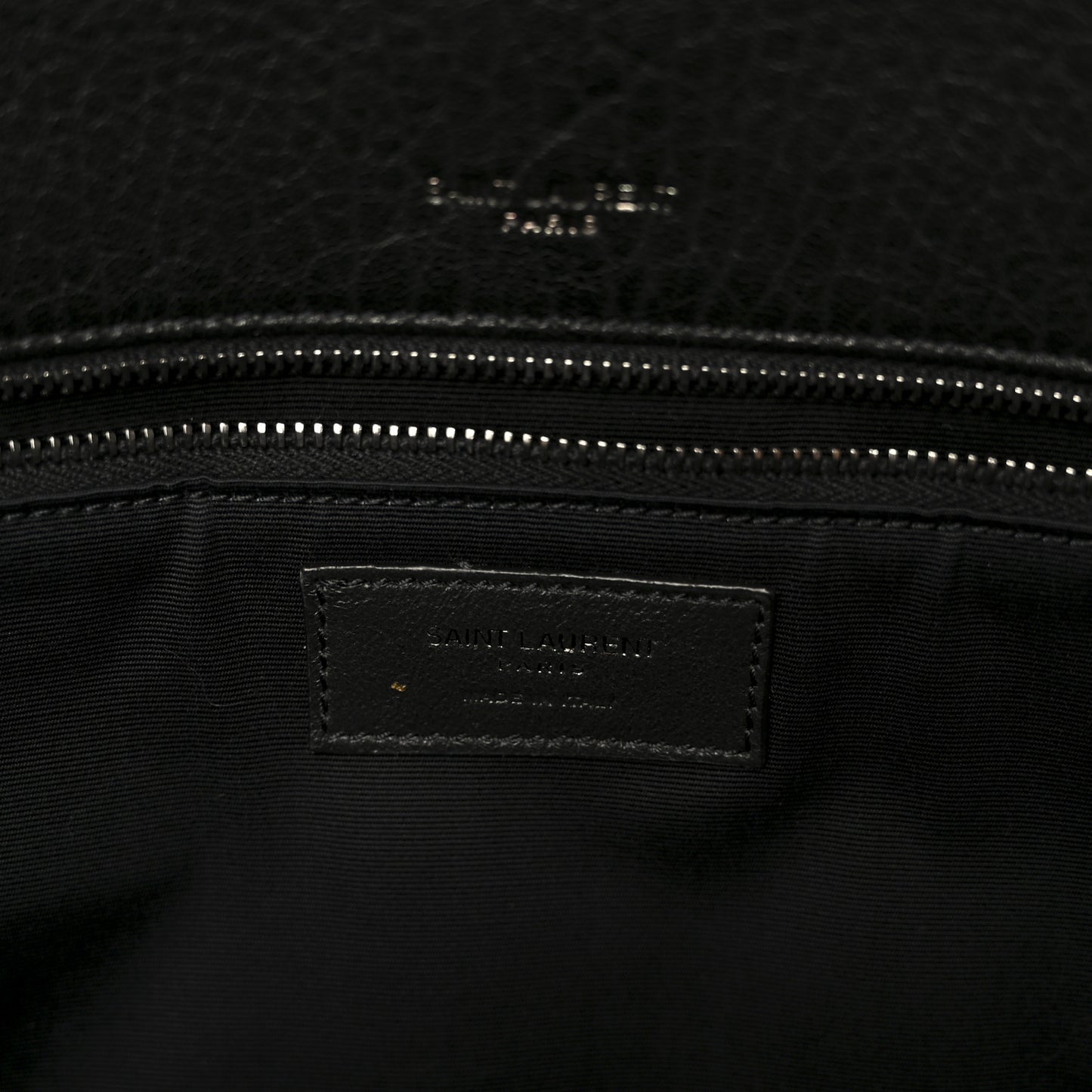 Grained Lambskin Monogram Large Niki Chain Satchel Black