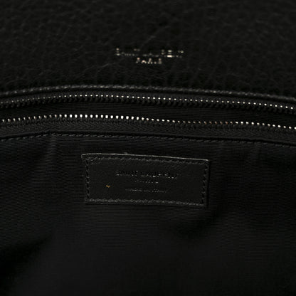 Saint Laurent Grained Lambskin Monogram Large Niki Chain Satchel Black 7 of 11