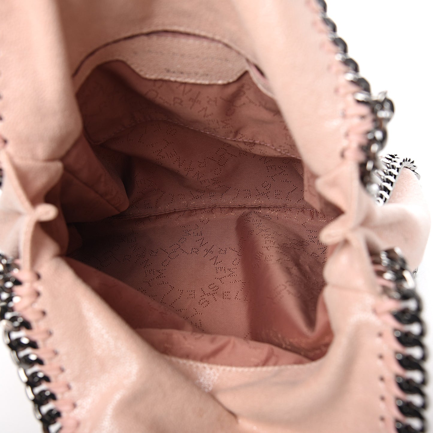 Shaggy Deer Mini Falabella Fold Over Tote Powder