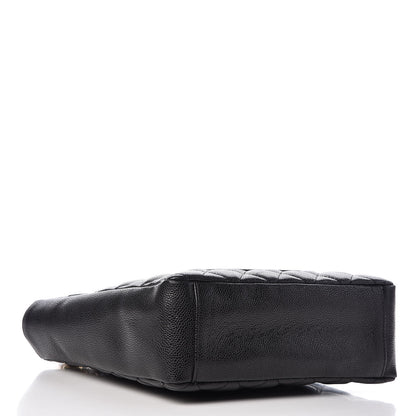 Chanel Caviar Quilted Petit Shopping Tote PST Black 4 of 12