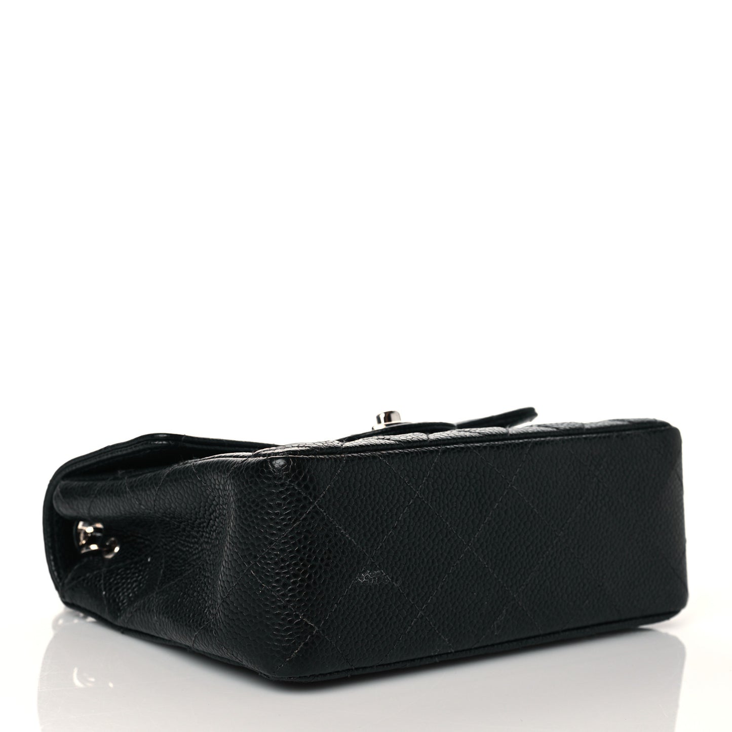 Caviar Quilted Mini Square Flap Black