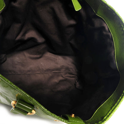 Miu Miu Vernice Shopping Tote Green 5 of 8
