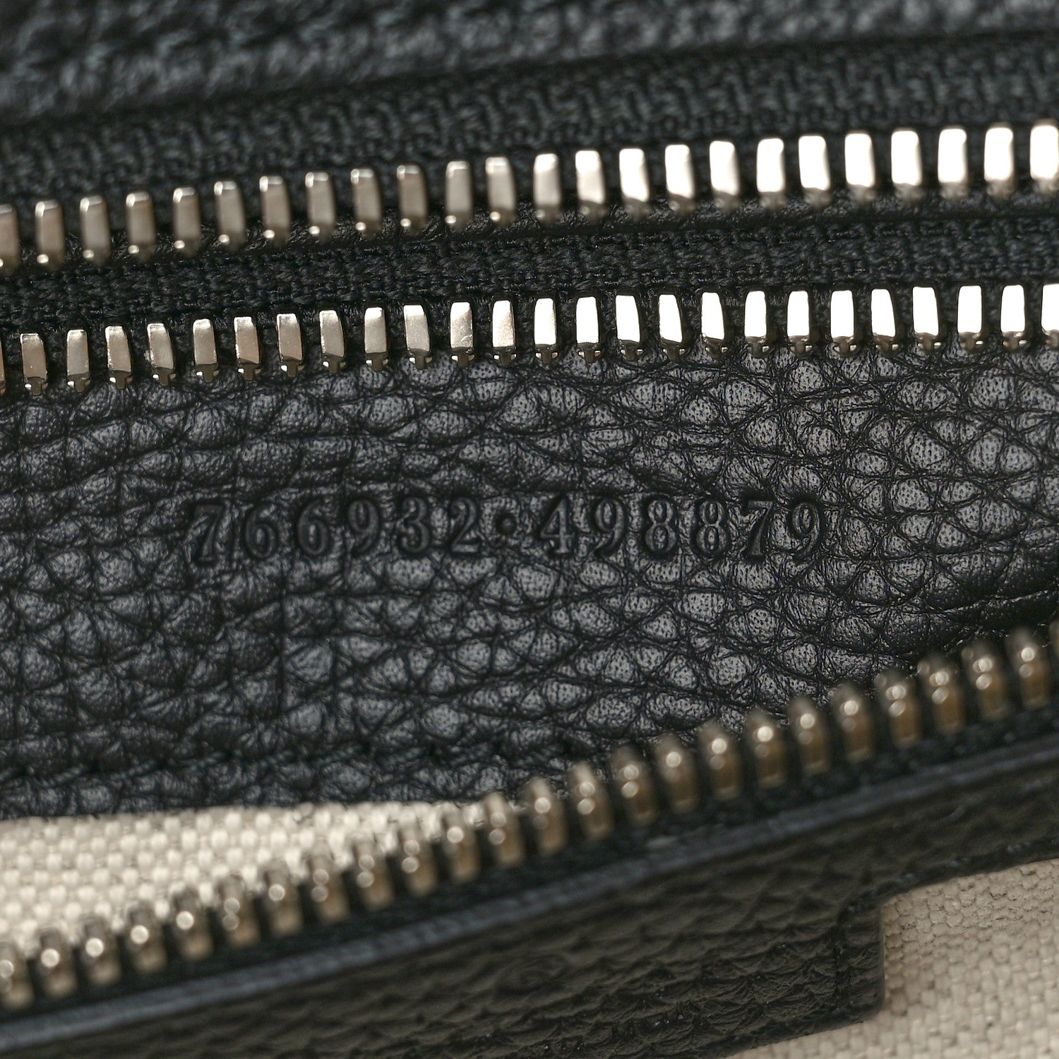 Gucci Calfskin Jumbo GG Embossed Large Backpack Black 7 of 10