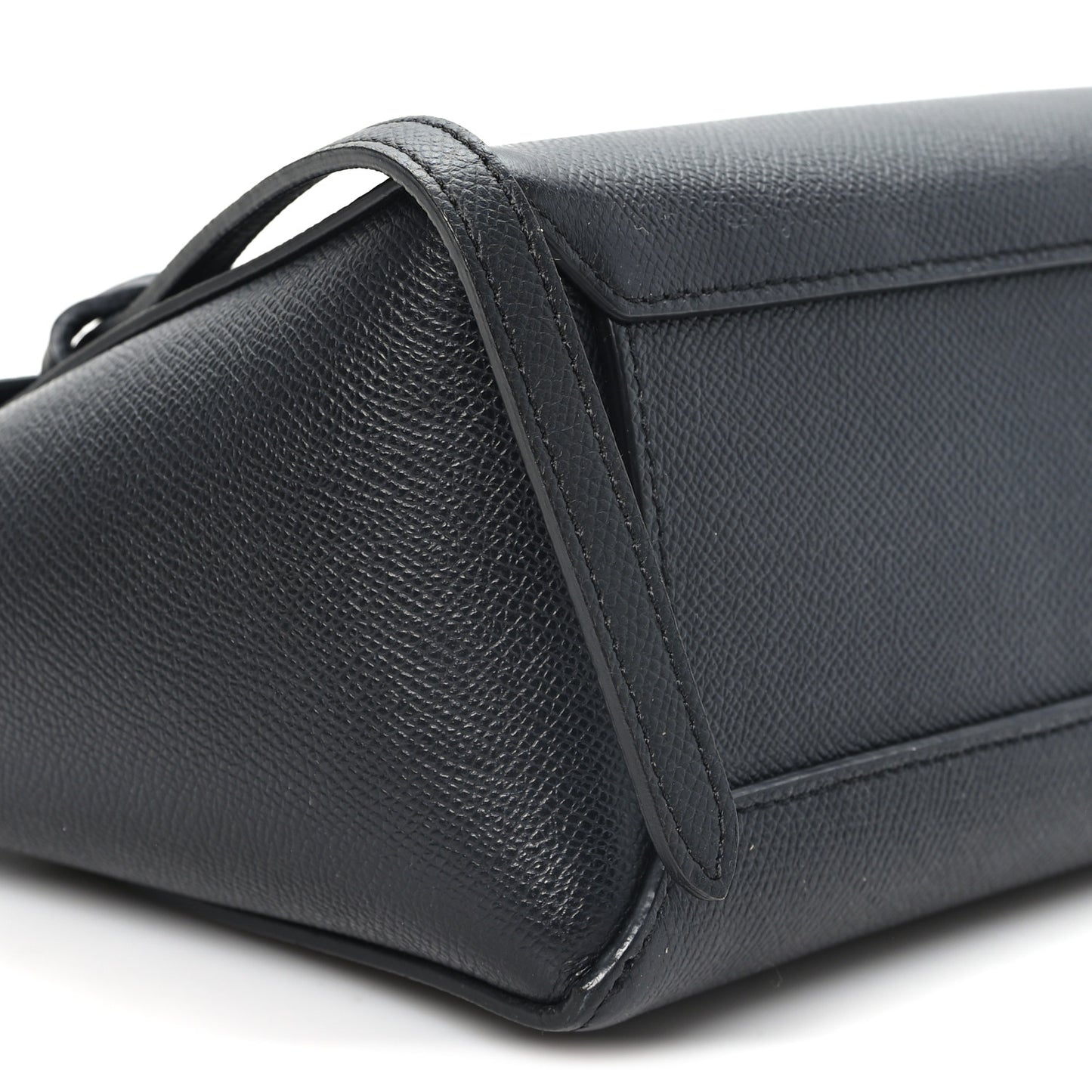 Grained Calfskin Nano Belt Bag Black