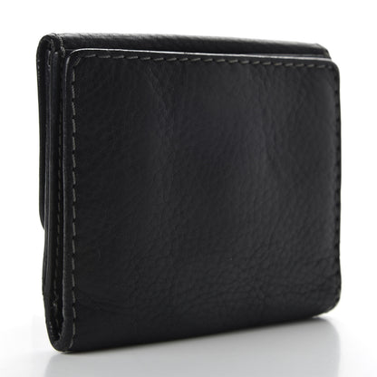 Chloe Grained Calfskin Marcie Square Wallet Black 3 of 7