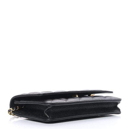 Chanel Caviar Quilted Wallet On Chain WOC Black 4 of 10