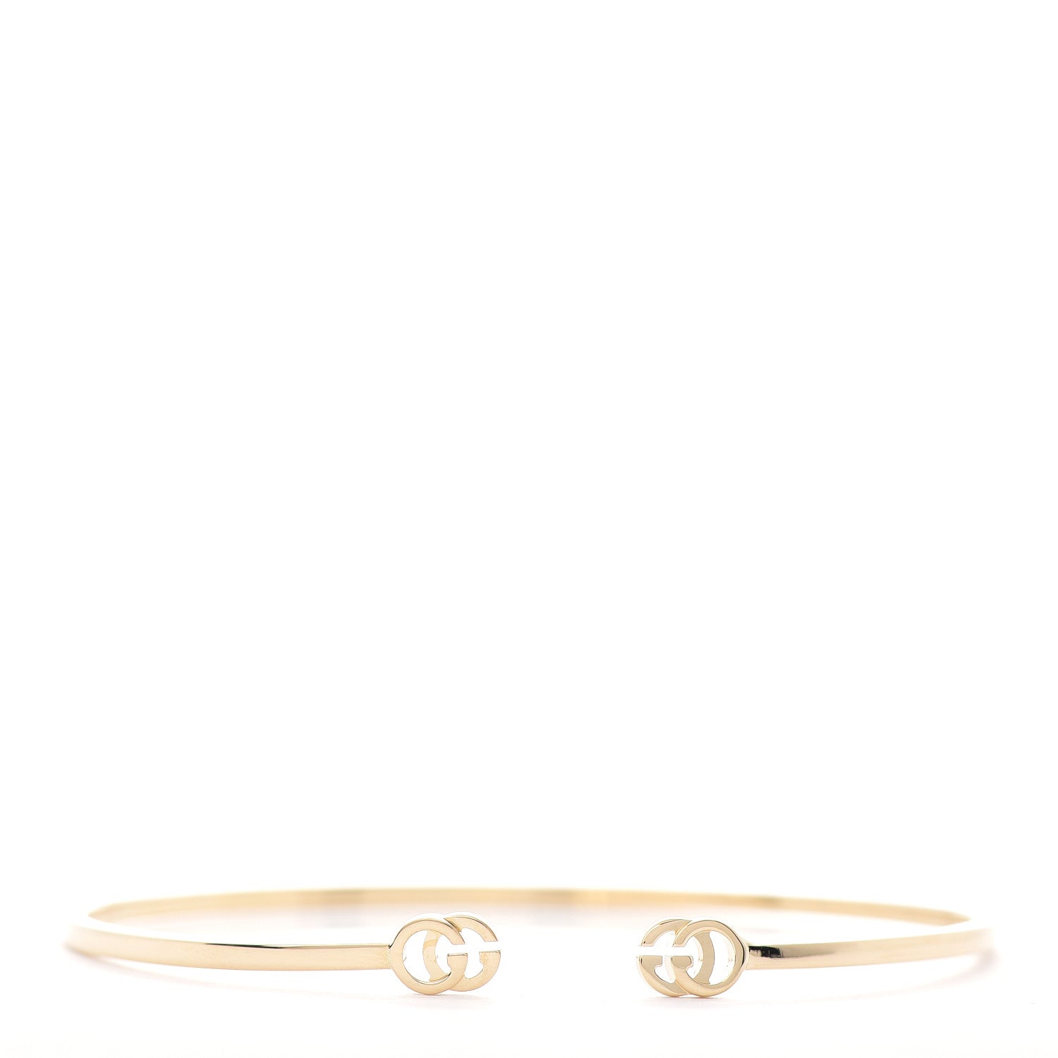Gucci 18K Yellow Gold GG Running Cuff Bracelet 1 of 6