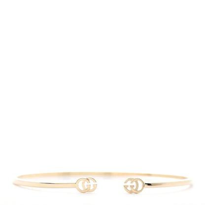 Gucci 18K Yellow Gold GG Running Cuff Bracelet 1 of 6