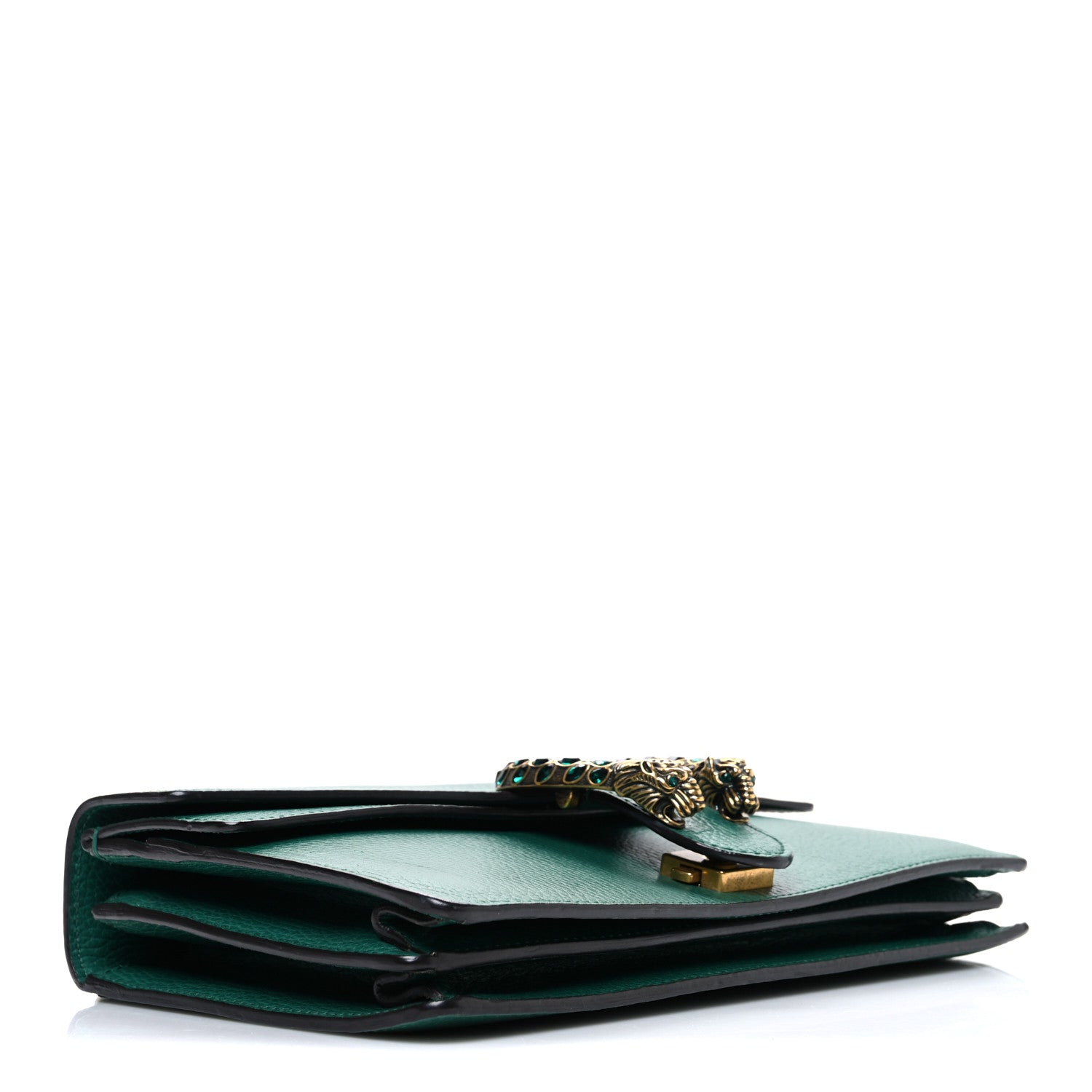 Gucci Dollar Calfskin Crystal Small Dionysus Shoulder Bag Emerald 4 of 10