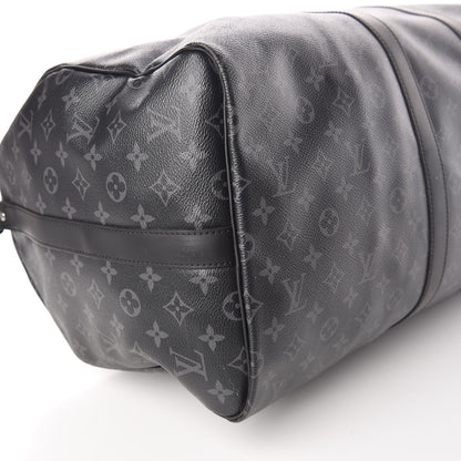 Louis Vuitton Monogram Eclipse Keepall Bandouliere 55 8 of 10