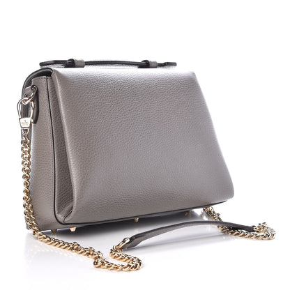 Gucci Dollar Calfskin Interlocking G Top Handle Shoulder Bag Loess 3 of 7
