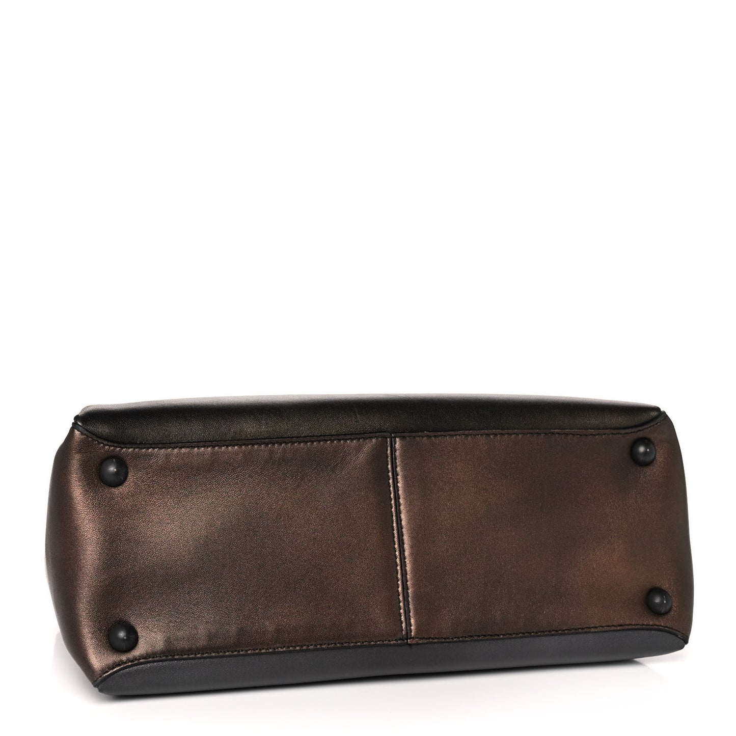 Nappa Medium Piazza Bag Dark Gold Antique Silver