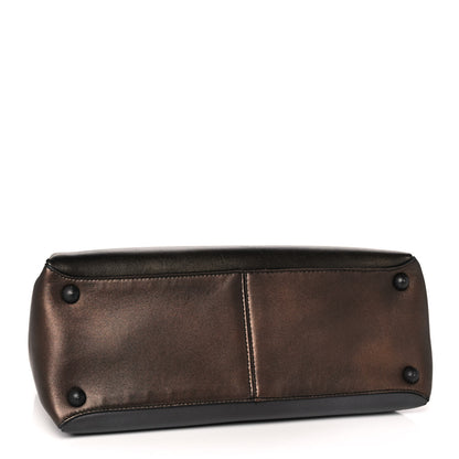 Bottega Veneta Nappa Medium Piazza Bag Dark Gold Antique Silver 4 of 20