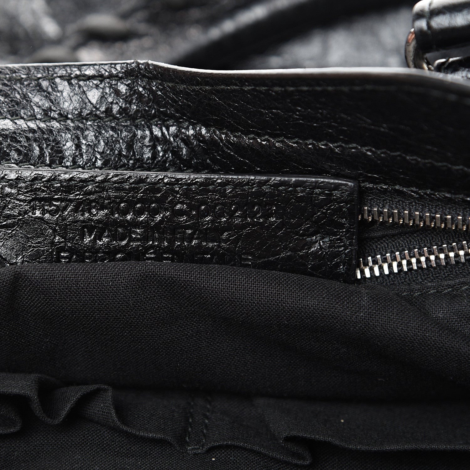 Balenciaga Agneau Classic Silver Hardware City Black 6 of 10