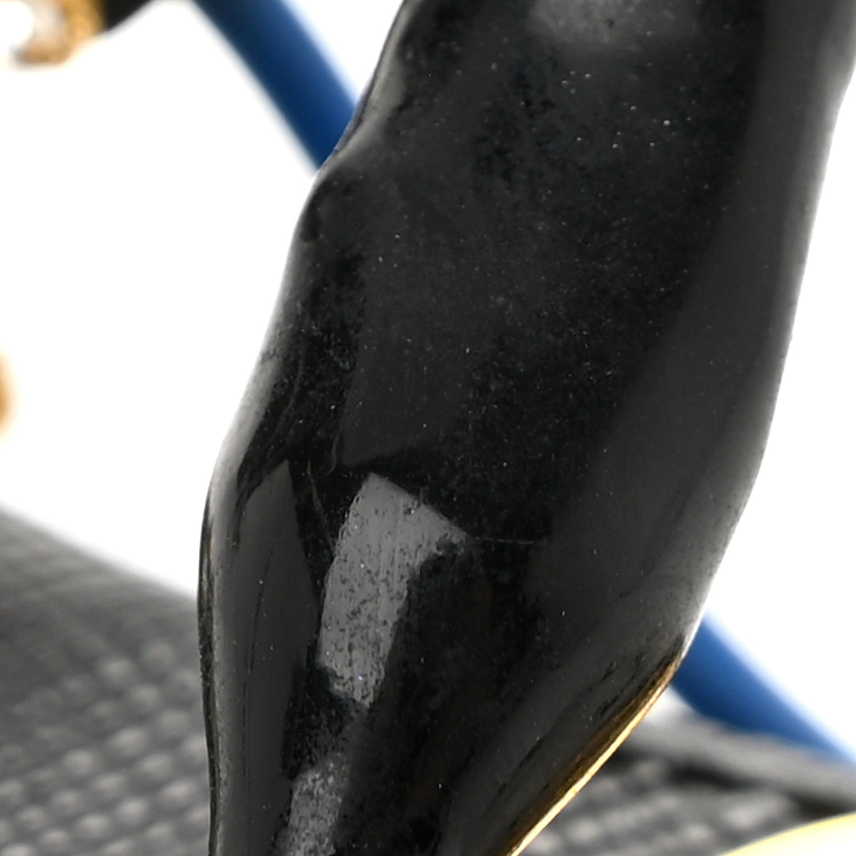 Prada Saffiano Cat Robot Trick Keychain Black 6 of 6
