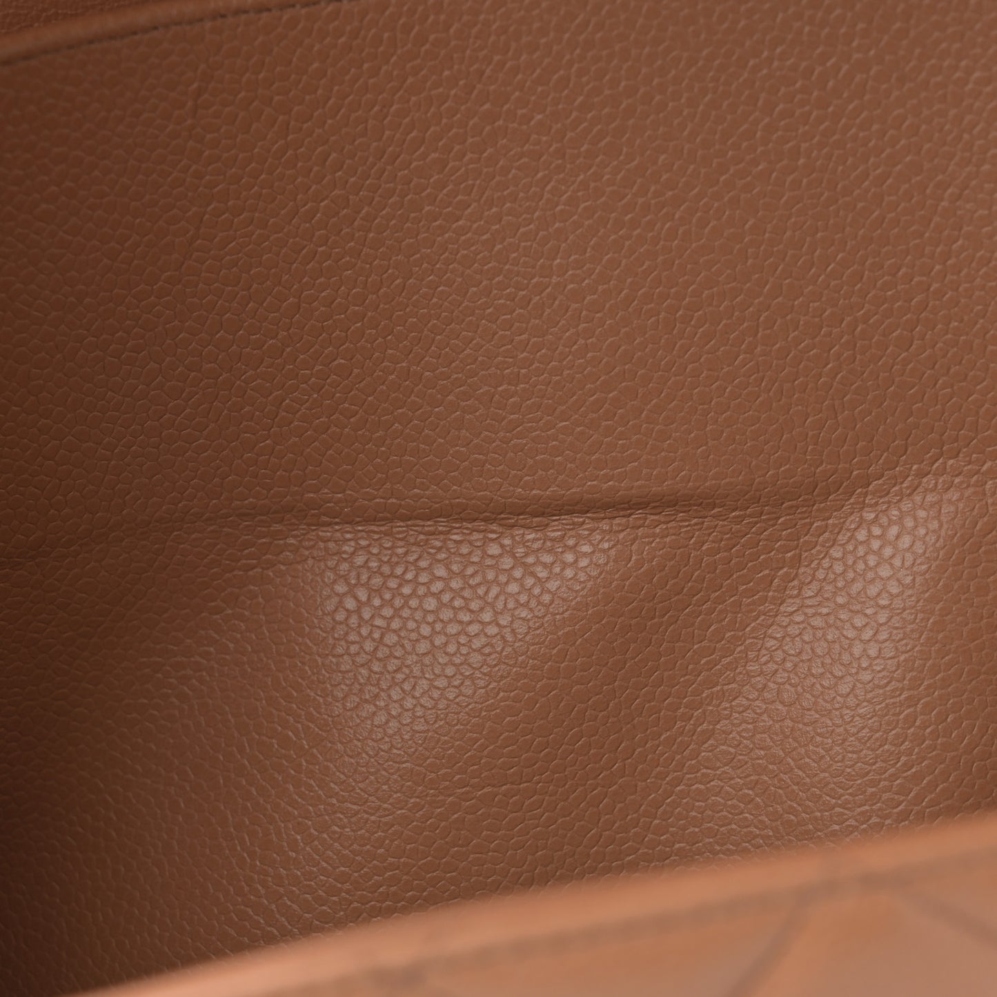 Caviar Quilted Maxi Double Flap Dark Beige