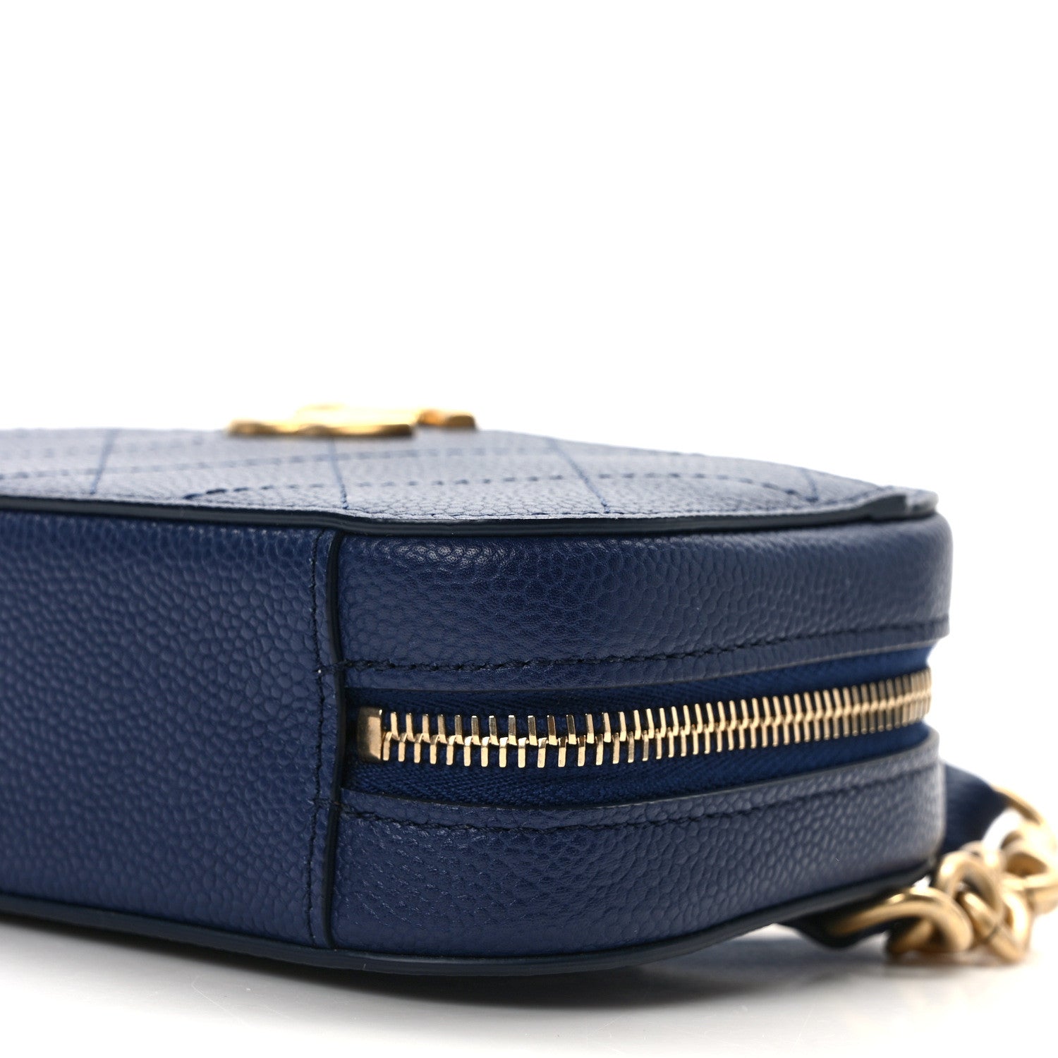 Chanel Caviar Stitched Waist Bag Blue 10 of 12