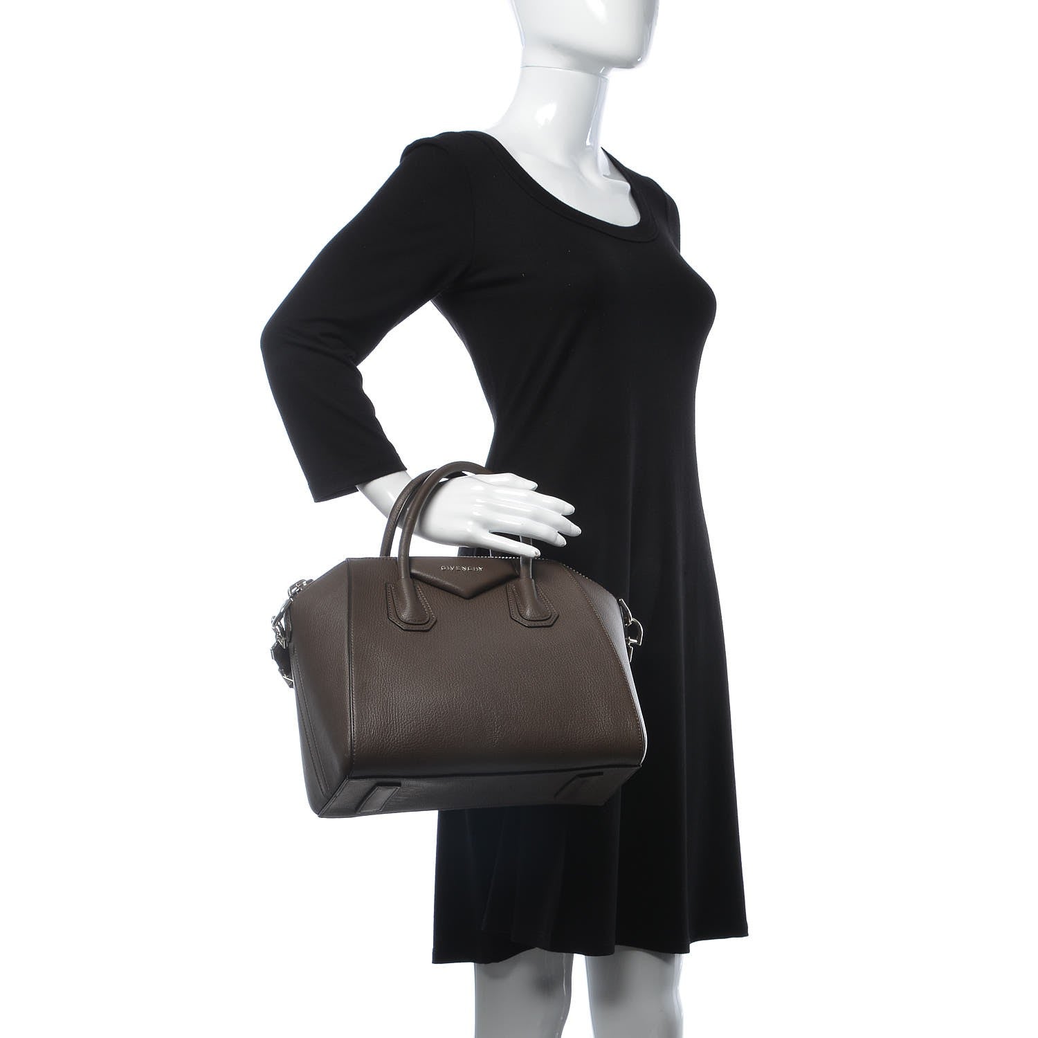 Givenchy Sugar Goatskin Small Antigona Heather Grey 3 of 10