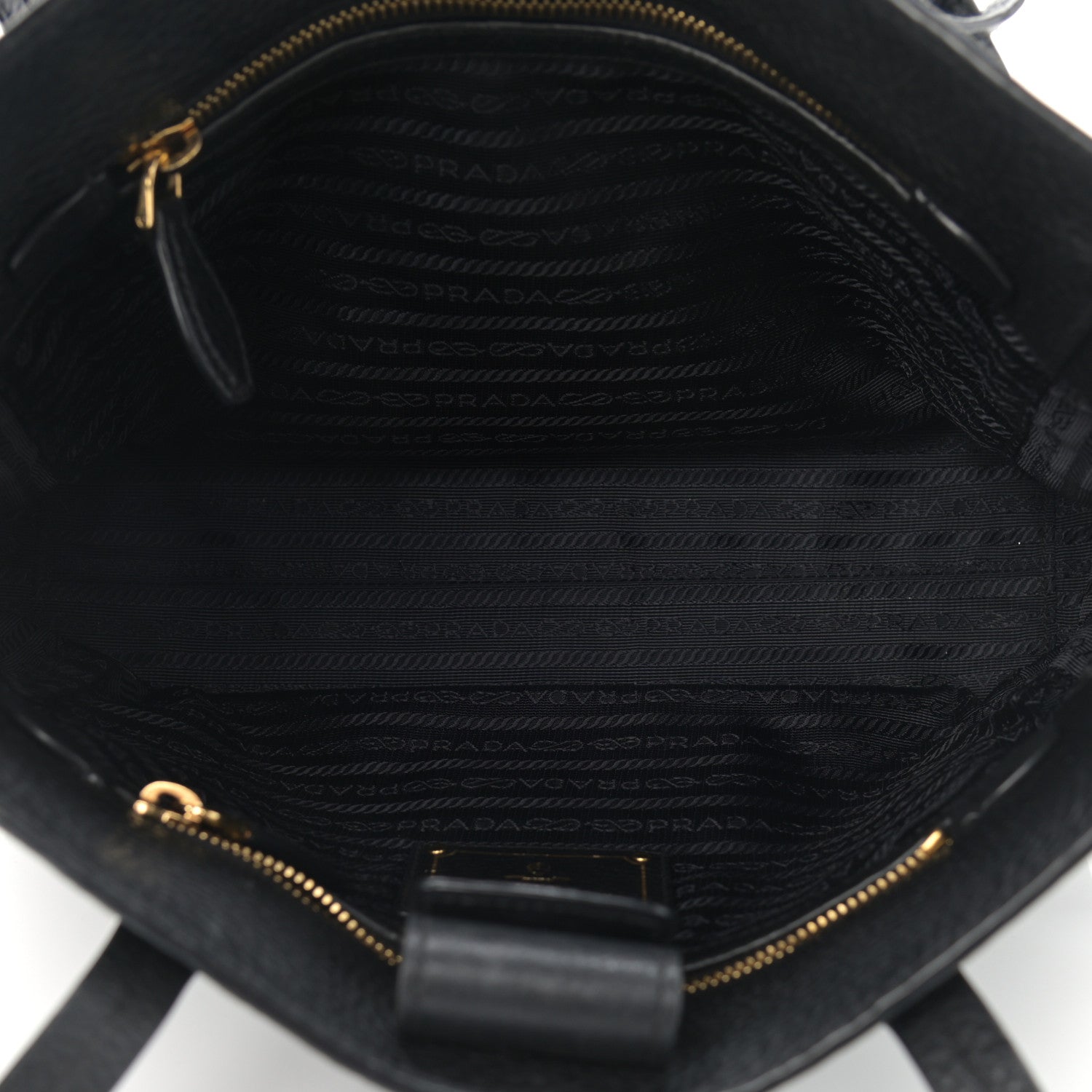 Prada Vitello Phenix Tote Black 5 of 11