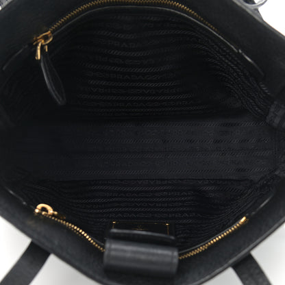 Prada Vitello Phenix Tote Black 5 of 11
