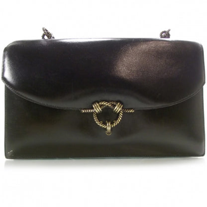 Hermes Box Leather Sac Cordeliere Shoulder Bag Black 1 of 9