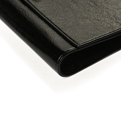 Saint Laurent Textured Patent Monogram Small Belle De Jour Clutch Black 10 of 10
