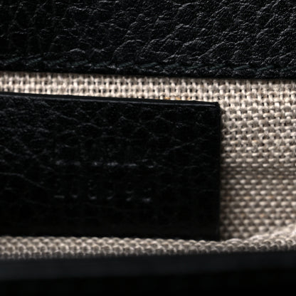 Gucci Dollar Calfskin Small Interlocking G Shoulder Bag Black 7 of 11