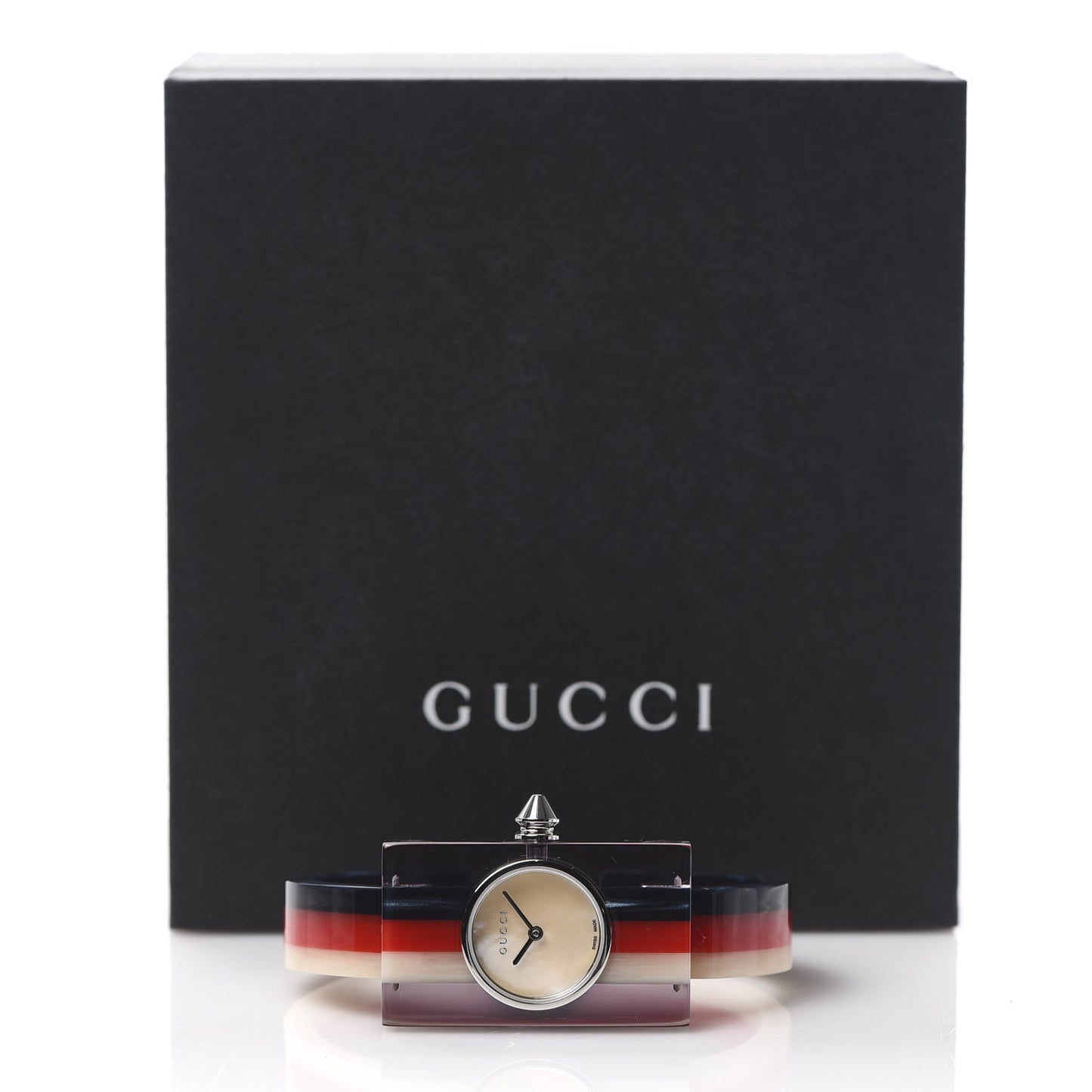 Stainless Steel Plexiglass Mother of Pearl 24mm Quartz Watch