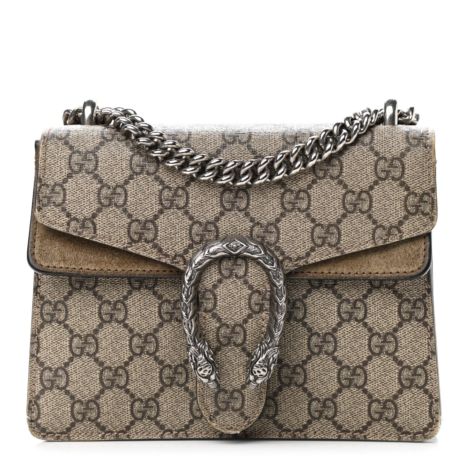 Gucci GG Supreme Monogram Mini Dionysus Shoulder Bag Taupe 1 of 20