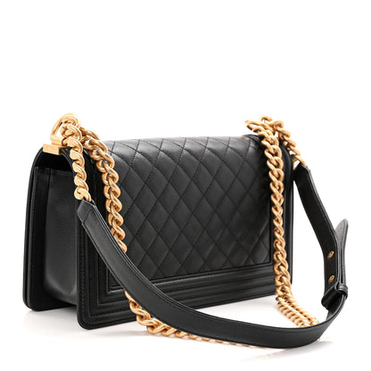 Chanel Caviar Quilted Medium Boy Flap Black 3 of 11
