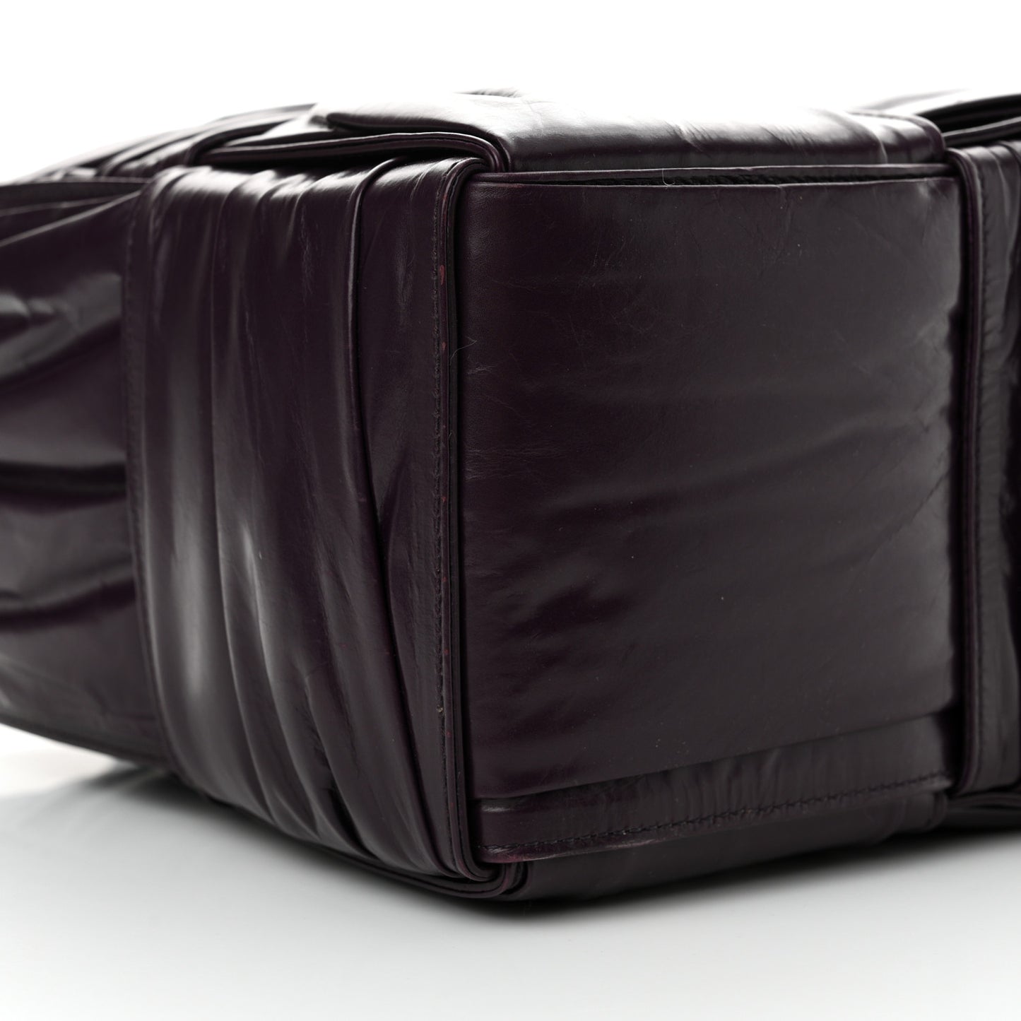 Foulard Intrecciato Pleated Medium Arco Tote Dark Mystic