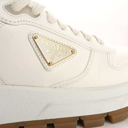 Prada Nappa Metal Triangle Logo Womens Prax 01 45mm Sneakers 40 Avorio 11 of 13
