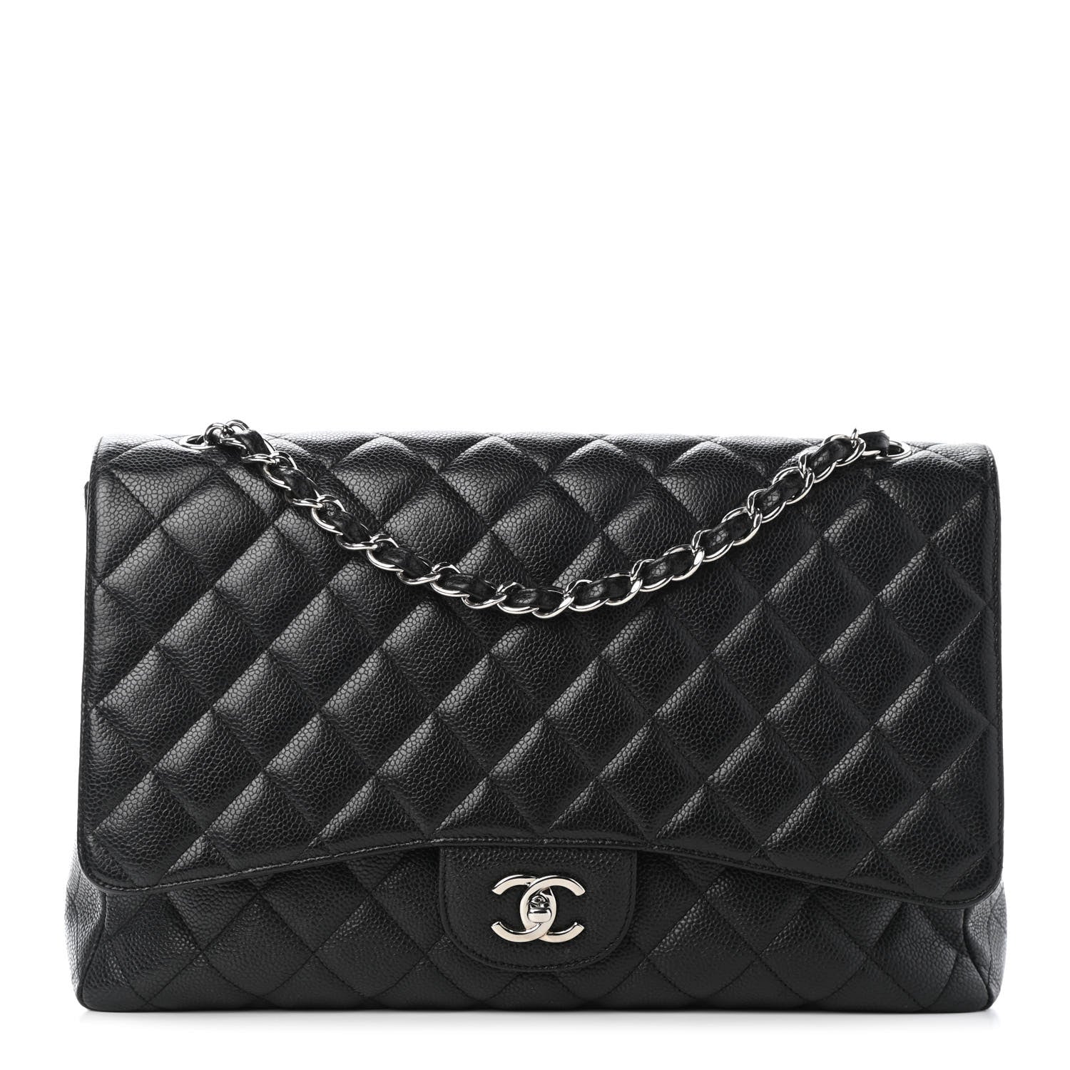 Chanel Caviar Quilted Maxi Single Flap Black 1 of 5