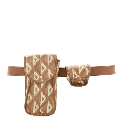 Christian Dior Coated Canvas CD Diamond Mens Utility Belt Coffee 1 of 11