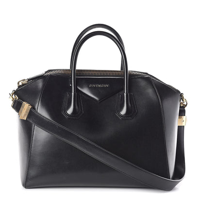 Givenchy Shiny Lord Calfskin Medium Antigona Black 1 of 12