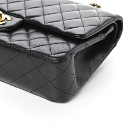Chanel Lambskin Quilted Medium Double Flap Black 10 of 10