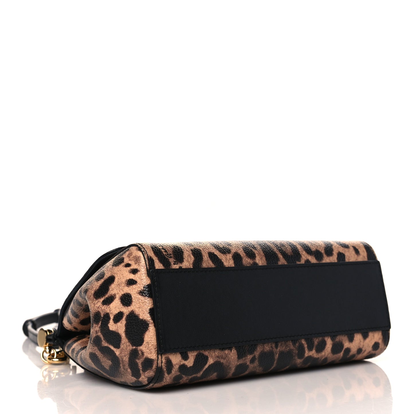 Dauphine Leopard Print Mini Miss Sicily Satchel Black