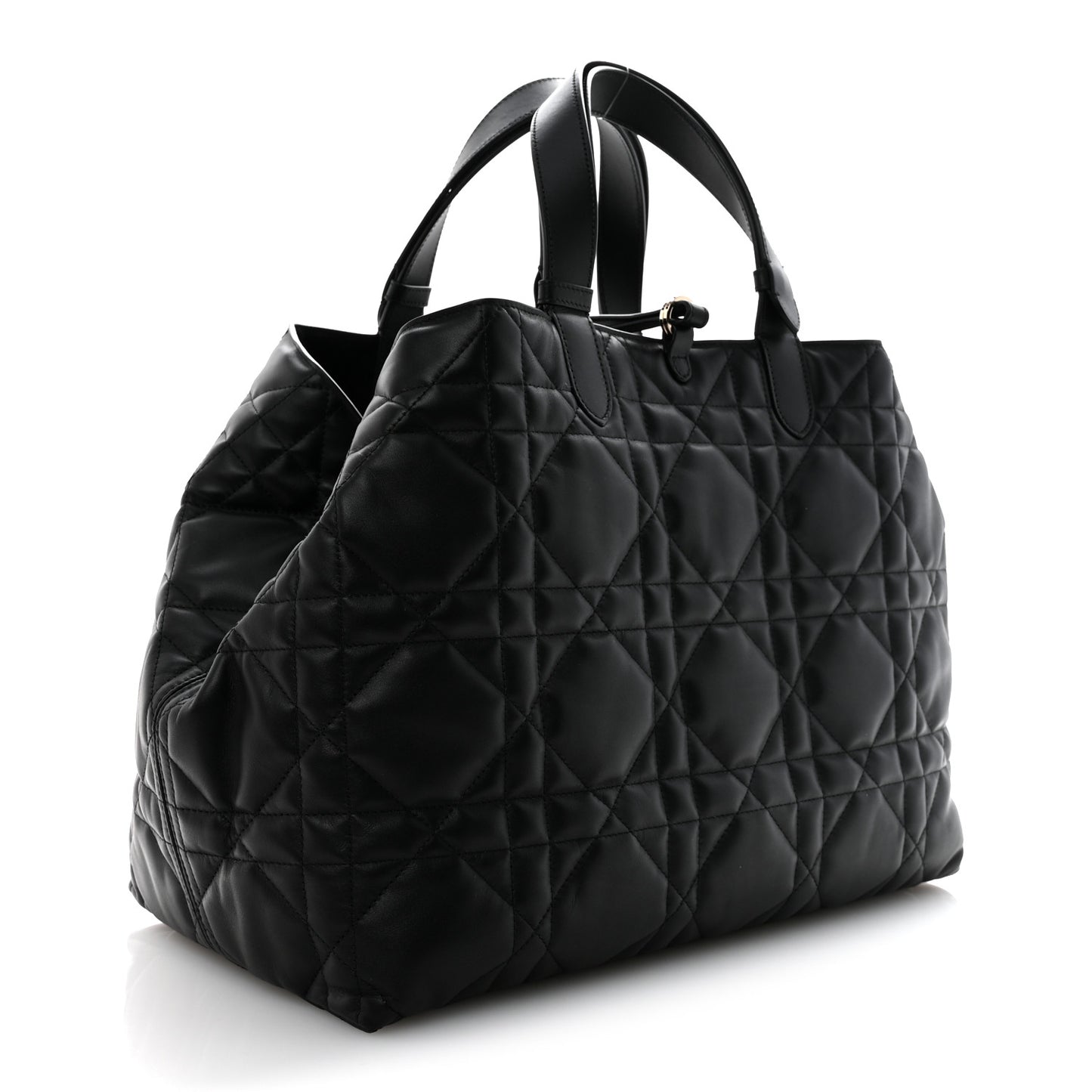 Calfskin Macrocannage Large Toujours Black