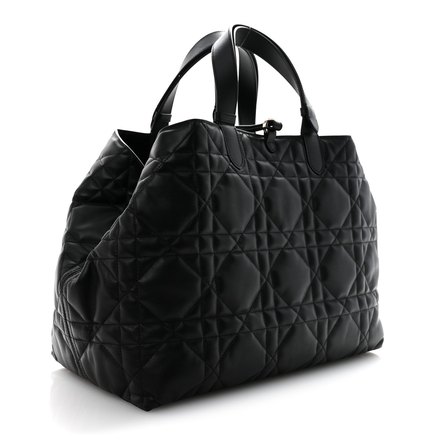 Christian Dior Calfskin Macrocannage Large Toujours Black 4 of 11