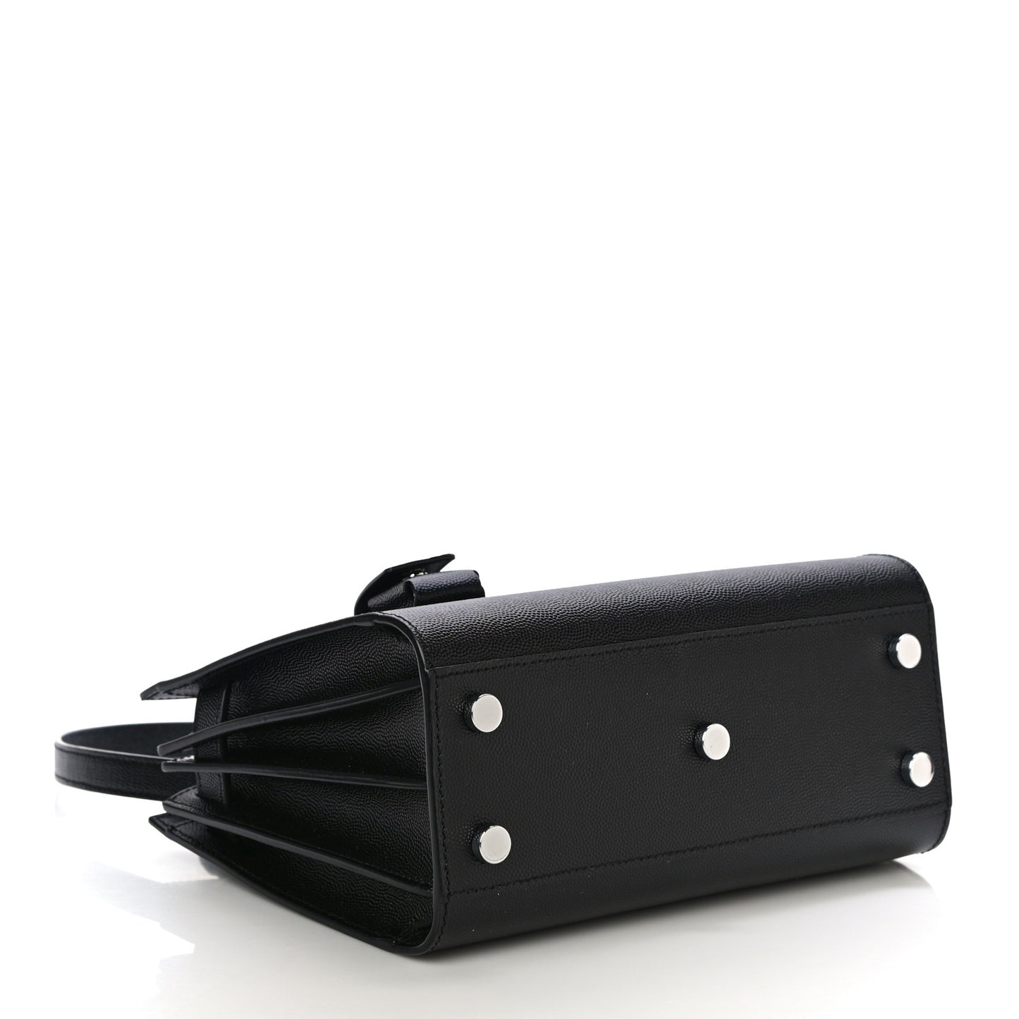Grained Calfskin Nano Sac De Jour Black