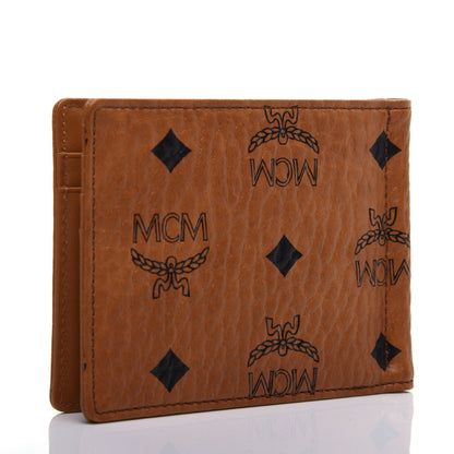 MCM Visetos Heritage Bi-Fold Money Clip Wallet Cognac 3 of 8