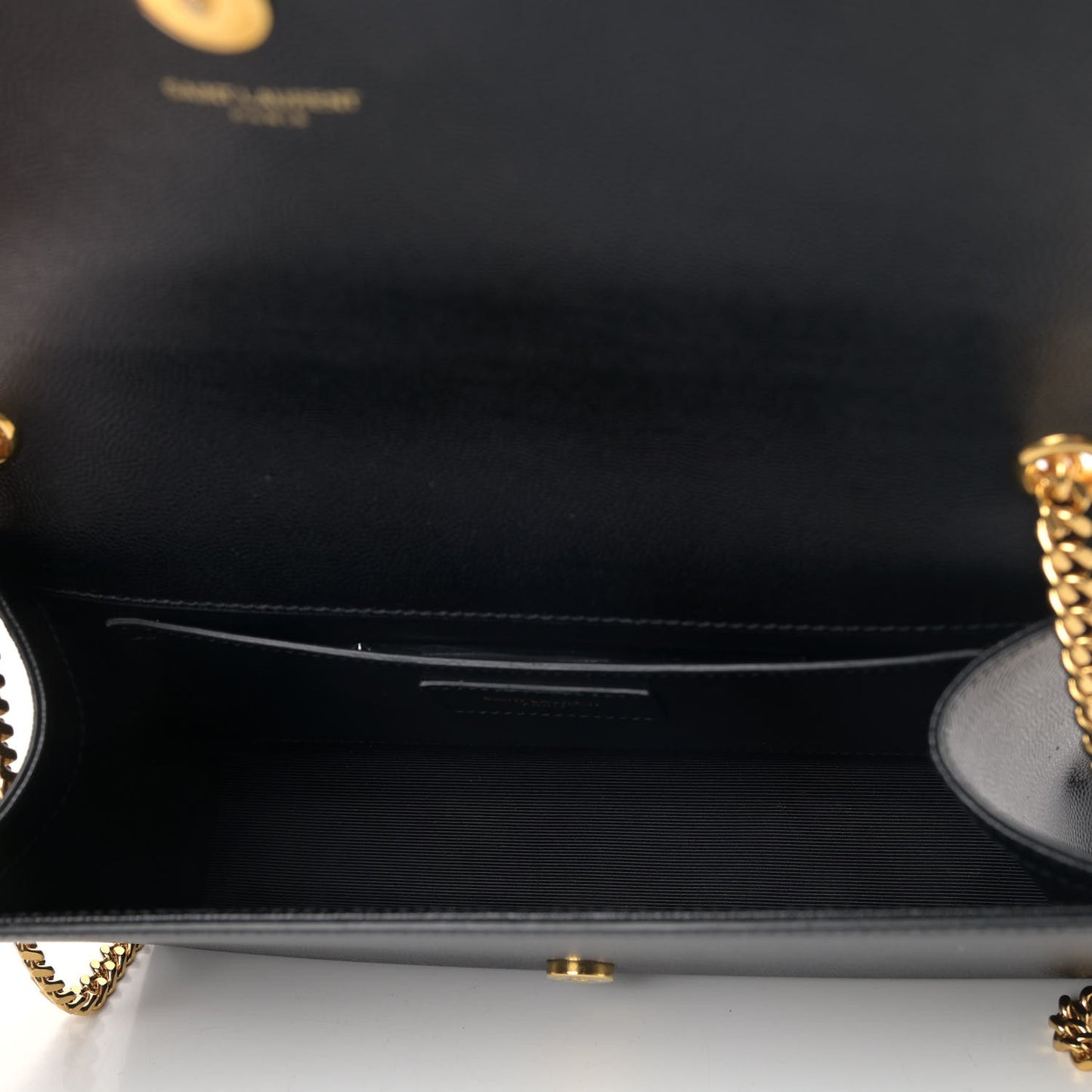 Grain De Poudre Medium Classic Monogram Kate Satchel Black